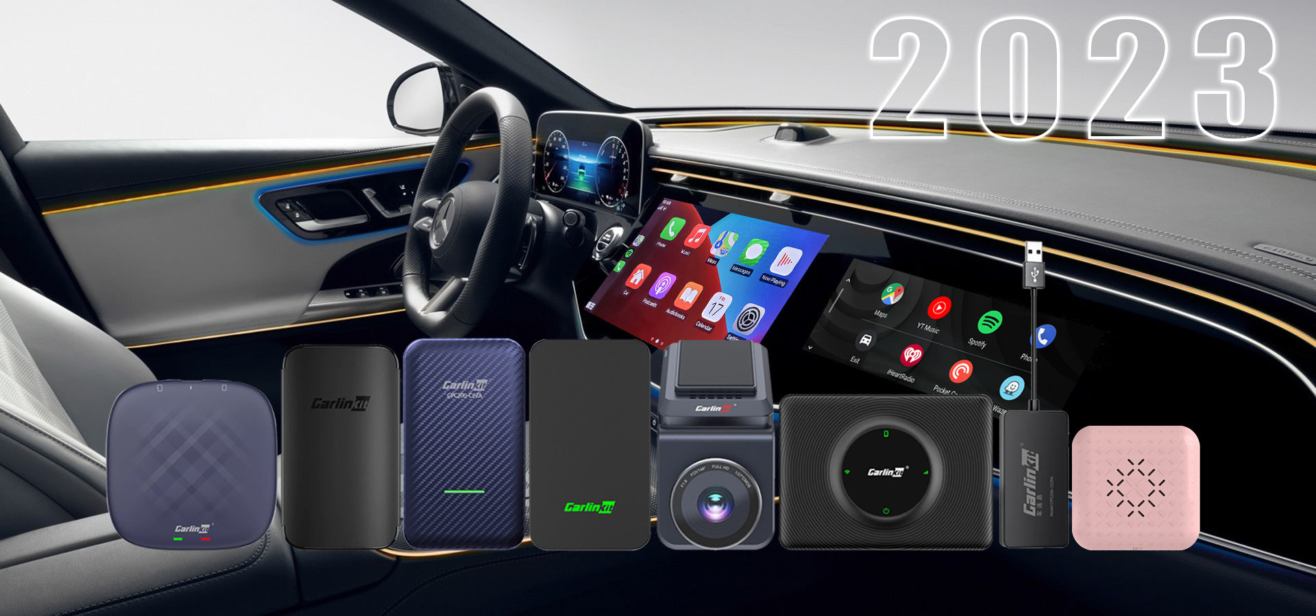 CarlinKit 5.0 & CarlinKit 4.0 Wireless CarPlay Android Auto  Music  Spotify Auto For Audi Golf Peugeot Mercedes volkswagen