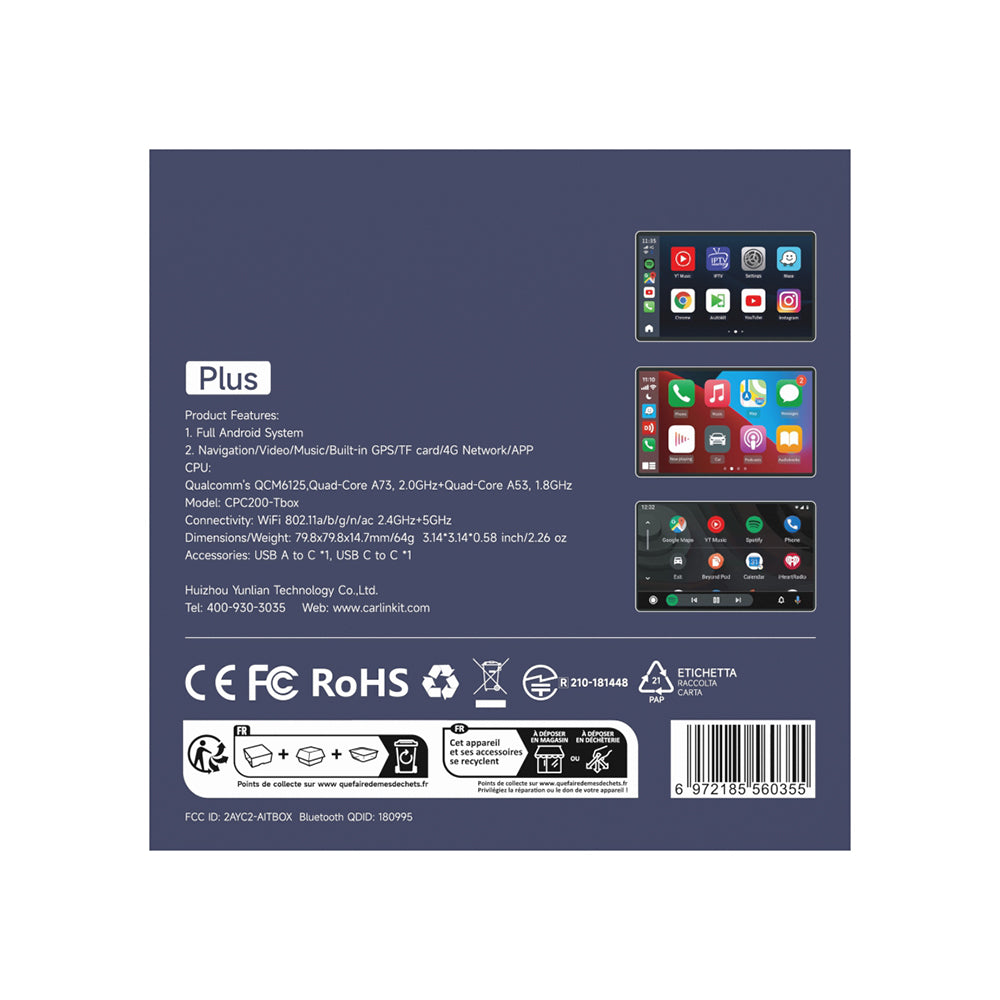 Carlinkit Tbox Plus Android 13.0 Carlinkit AI Box-Wireless
